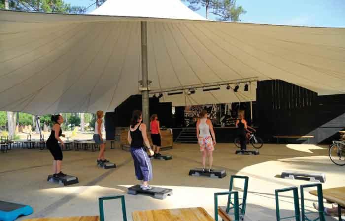 Chalet Camping Les Vignes Lit-et-Mixe Exteriér fotografie