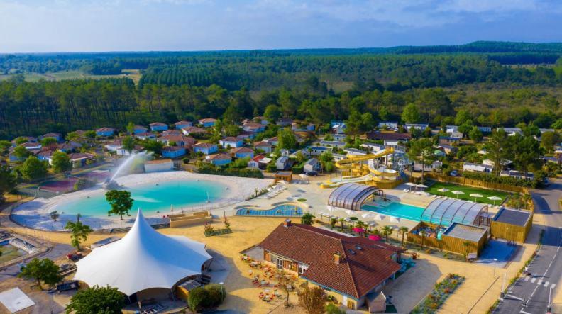 Chalet Camping Les Vignes Lit-et-Mixe Exteriér fotografie