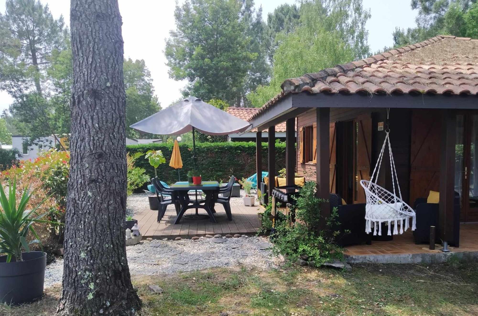 Chalet Camping Les Vignes Lit-et-Mixe Exteriér fotografie